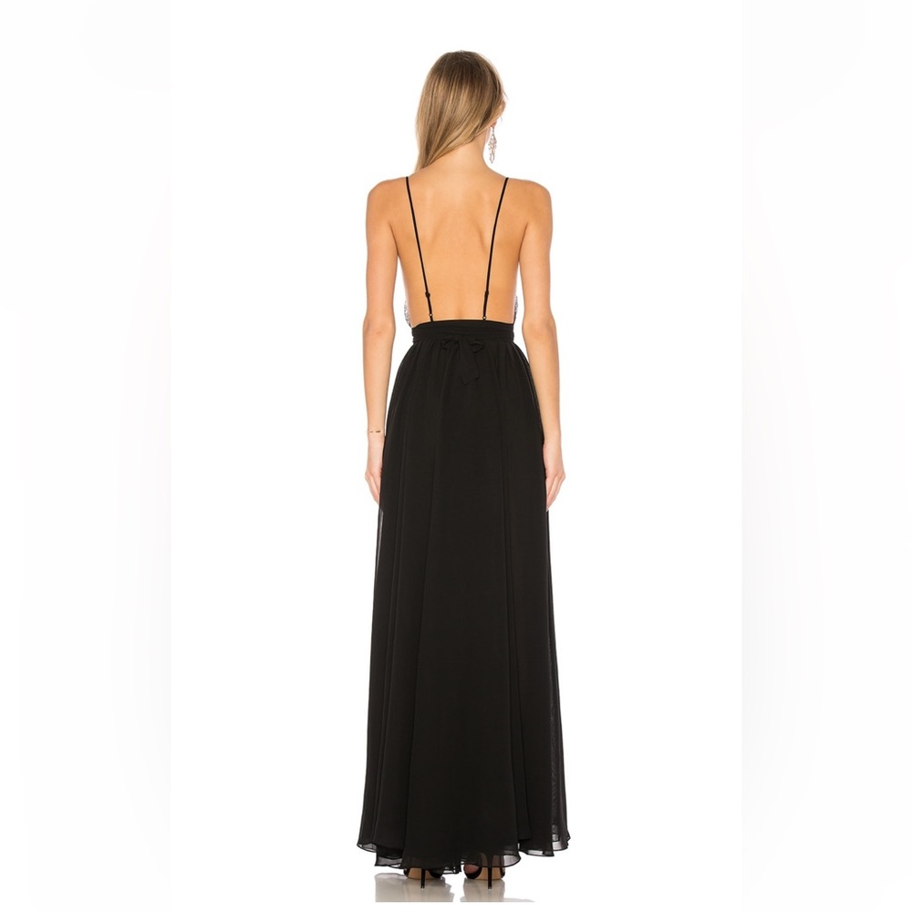 Michael Costello Black Gown - Picture 3 of 4